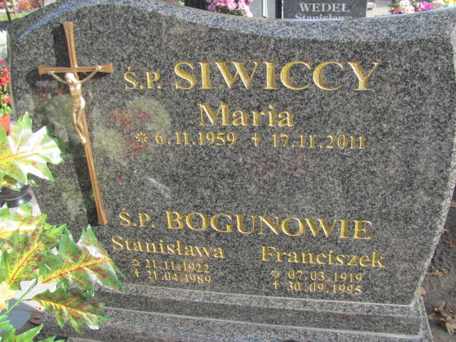 Stanisława Bogun 1922 Laskowice - Grobonet - Wyszukiwarka osób pochowanych