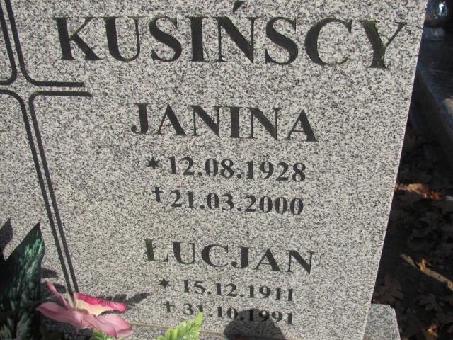 Lucjan Kusiński 1911 Laskowice - Grobonet - Wyszukiwarka osób pochowanych