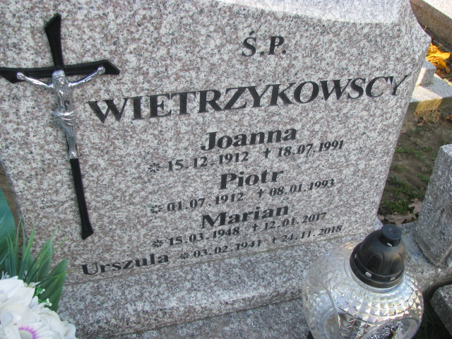 Joanna Wietrzykowska 1912 Laskowice - Grobonet - Wyszukiwarka osób pochowanych
