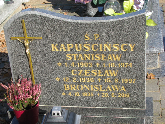 Stanisław Kapuściński 1903 Laskowice - Grobonet - Wyszukiwarka osób pochowanych