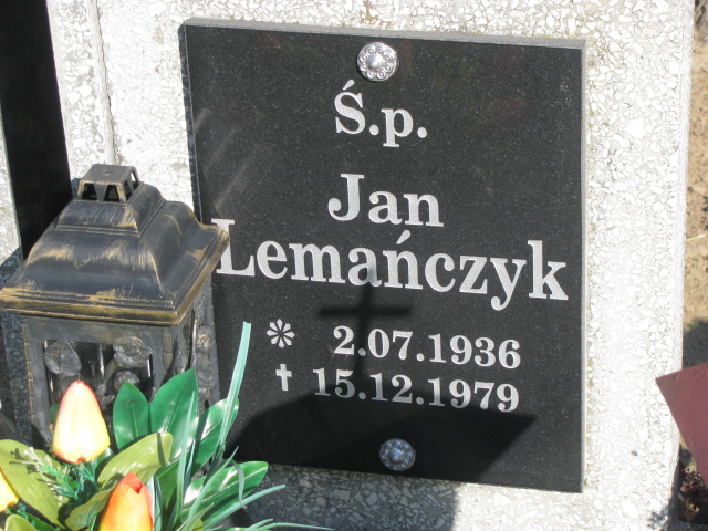 Jan Lemańczyk 1936 Laskowice - Grobonet - Wyszukiwarka osób pochowanych