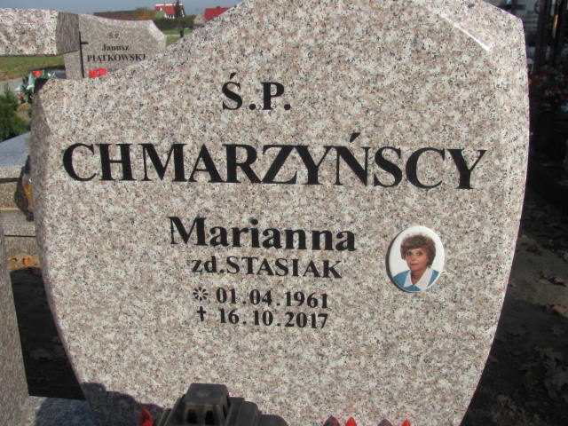 Marianna Stasiak-Chmarzyńska 1961 Laskowice - Grobonet - Wyszukiwarka osób pochowanych