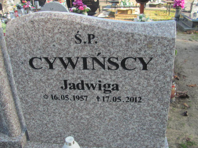 Jadwiga Cywińska 1957 Laskowice - Grobonet - Wyszukiwarka osób pochowanych