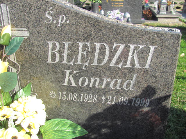 Konrad Błędzki 1928 Laskowice - Grobonet - Wyszukiwarka osób pochowanych