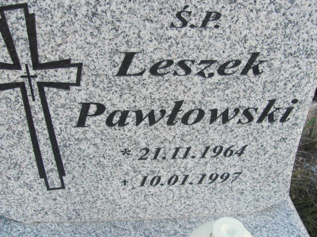 Leszek Pawłowski 1964 Laskowice - Grobonet - Wyszukiwarka osób pochowanych